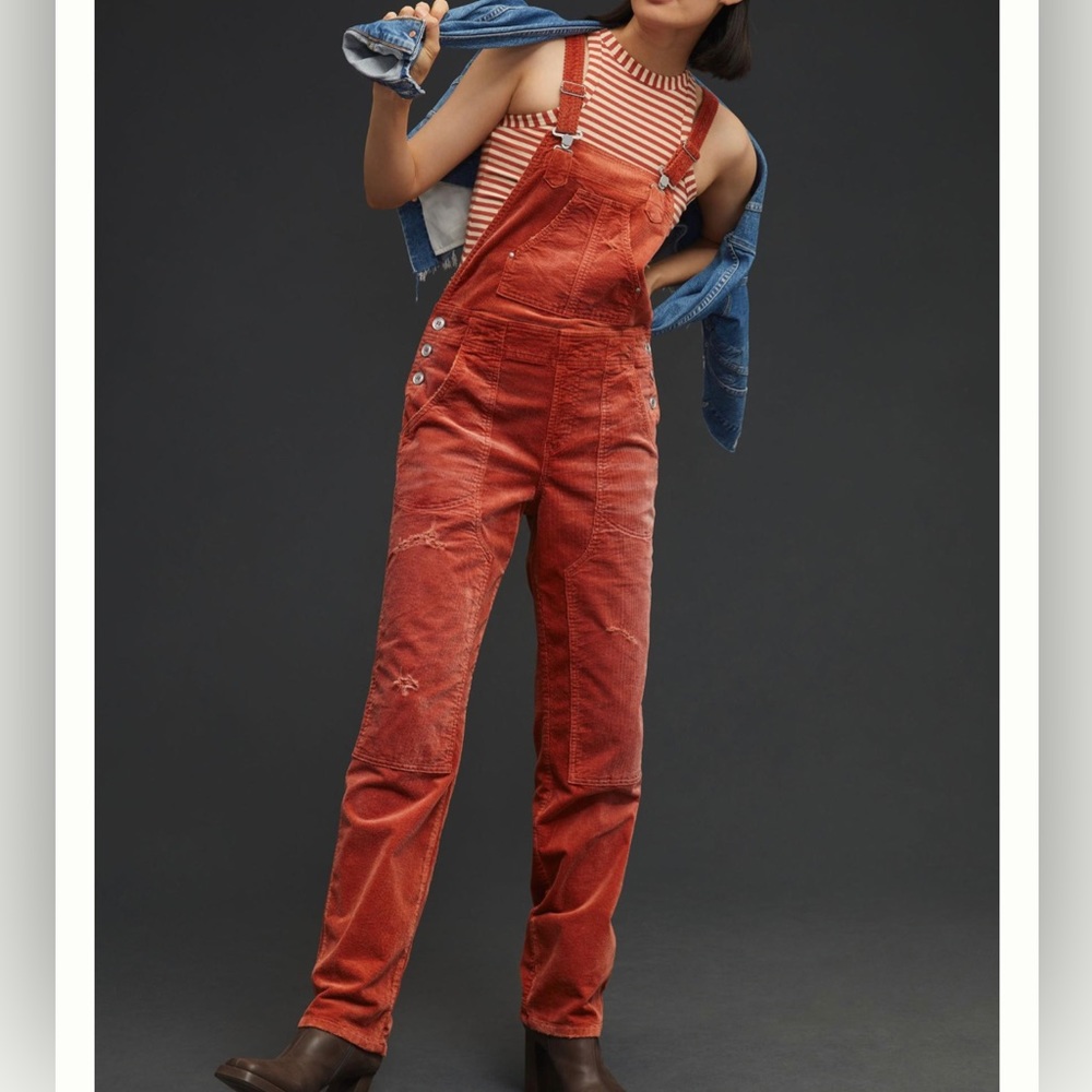 Anthropologie The Wanderer Corduroy Overalls, NWT, 32